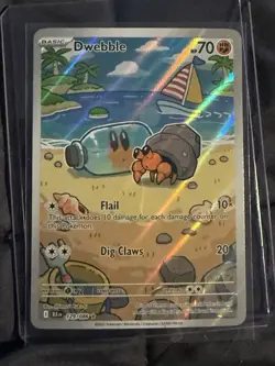 Dwebble IR 129/086 Sv: Black Bolt Pokemon 2025 Illustration Rare NM Condition - Image 1