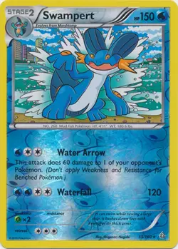 Swampert 35/160 XY Primal Clash REVERSE HOLO PERFECT MINT! Pokemon - Image 1