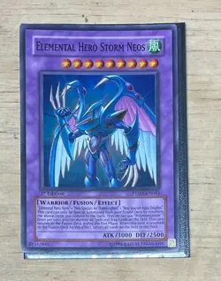 Yugioh! Elemental Hero Storm Neos PTDN-EN043 Super Rare 1st Edition MP - Image 1