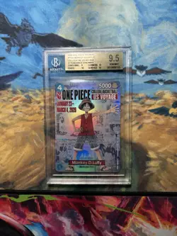 One Piece NCAA College Basketball Promo Monkey. D. Luffy US Voyage BGS 9.5 10 - Image 1