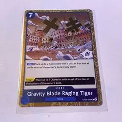 GRAVITY BLADE RAGING TIGER - OP06 - R - FOIL - ONE PIECE TCG - Image 1