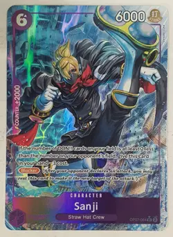 Sanji OP07-064 - Alt Art - One Piece TCG - 500 Years in the Future - English - Image 1