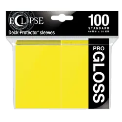 Eclipse PRO Gloss Standard Card Sleeves: Lemon Yellow (100) - Image 1