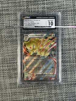 Team Rocket's Persian ex 218 Sv: Scarlet & Violet Promo Cards Holo CGC 10 - Image 1