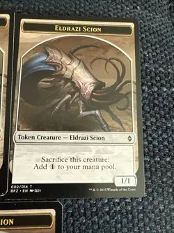5x Eldrazi Scion Tokens - Excellent MTG Battle For Zendikar - Image 4