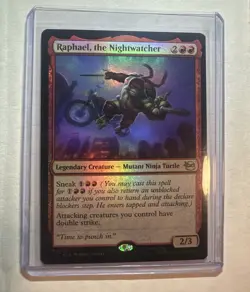 x1 Raphael, the Nightwatcher - Foil R MTG Teenage Mutant Ninja Turtles M/NM, Eng - Image 1