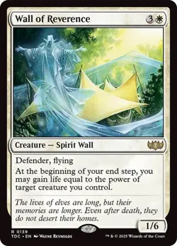 Wall of Reverence 139 Non-Foil NM MTG Commander: Tarkir Dragonstorm Magic - Image 1