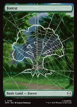 Lot of 20x Forest #193 - SPM Marvels Spider-Man- MTG Magic FULL ART Land NM - Image 1