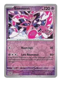 Enamorus 093/167 Reverse Holo Rare SV06: Twilight Masquerade Pokemon TCG - Image 1