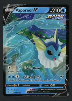 Vaporeon V SWSH150 SWSH: Sword & Shield Promo Pokemon TCG - Image 1