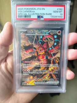 2025 Pokemon Journey Together Illustration Rare Volcanion ex Gem Mint PSA 10 - Image 1