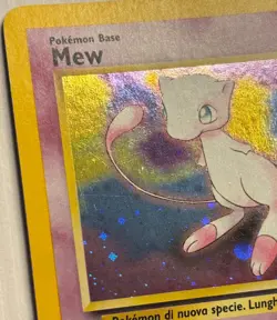 Mew Holo Black Star Promo #9 ITALIAN Pokemon TCG Vintage ITALIAN Has SWIRL 🌀 - Image 5