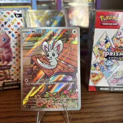 Pokemon Minccino Illustration Rare Scarlet & Violet Black Bolt 152/086 - Image 1