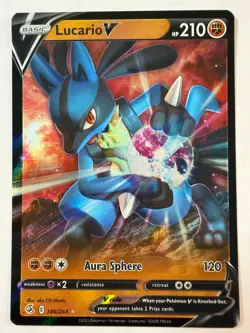 Lucario V Fusion Strike 146/264 Holo Ultra Rare Pokemon TCG - Image 1
