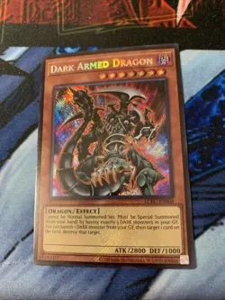 Dark Armed Dragon LCKC-EN068 Unlimited Edition Secret Rare Card NM - Image 2