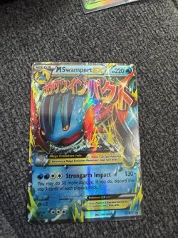 Pokemon M Swampert EX XY87 Promo Holo Mega Evolution XY Set 220HP - Image 2