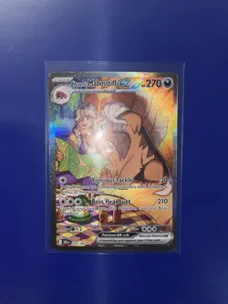 Pokemon TCG Arven's Mabosstiff EX #235/182 Sv10: Destined Rivals SAR - Image 1