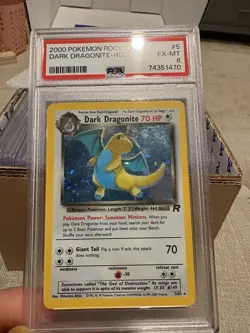 Pokemon 2000 Team Rocket Dark Dragonite Holo - PSA 6 - EX-MT 5/82 - Image 3