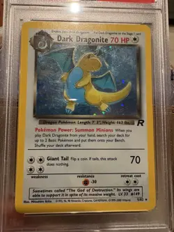 Pokemon 2000 Team Rocket Dark Dragonite Holo - PSA 6 - EX-MT 5/82 - Image 4