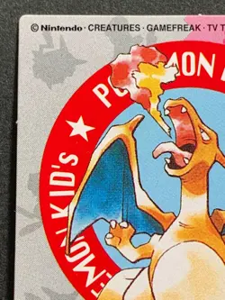 Charizard NO.4 Pokemon Kid's mini card Japanese NINTENDO BANDAI 1998 VERY RARE - Image 2