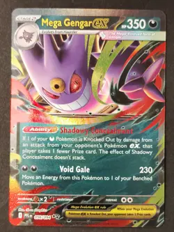Mega Gengar EX 056/094 😈👑 Phantasmal Flames Double Rare Holo Pokemon 2025 (NM) - Image 1