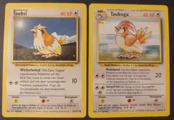 Pokemon Tauboga 22/102 & Taubsi 57/102│Base Set 1999│LP│ Rare │ DE │Ken Sugimori - Image 1