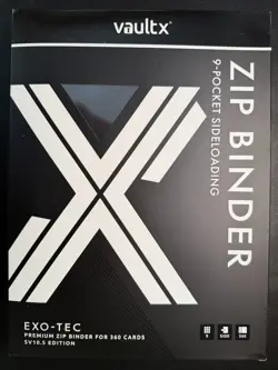 VaultX SV10.5 9 Pocket Binder Pokemon Black Bolt New Sealed - Image 1