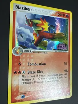 Pokemon TCG Blaziken 20/110 EX Holon Phantoms Reverse Holo Rare Stamped LP/NM - Image 4