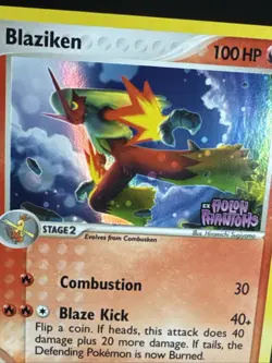 Pokemon TCG Blaziken 20/110 EX Holon Phantoms Reverse Holo Rare Stamped LP/NM - Image 5
