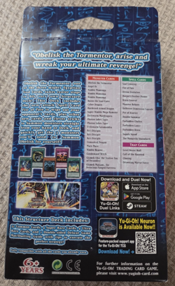 Yu-Gi-Oh! Egyptian God Deck: Obelisk the Tormentor New Sealed Unlimited US - Image 2