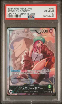 One Piece TCG Jewelry Bonney OP07-019 Japanese PSA 10 - Image 1