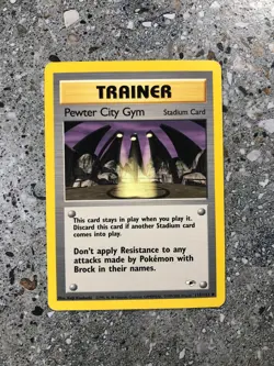Pokemon TCG Cards Pewter City Gym 115/132 Gym Heroes Uncommon - Image 1