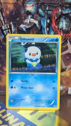 Pokemon TCG 2011 Oshawott 27/114 Black & White Holo Card - Image 1