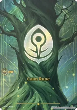 Calm Rune (Alternate Art) [SFD - R02a] - NM [Foil] TCG Riftbound - Image 1