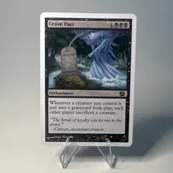 Magic: The Gathering Grave Pact 8th Edition 137/350 Enchantment Black LP - Image 1