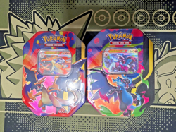 Pokemon TCG Mega Charizard Tin Sealed Set Of 2 ENGLISH - Image 1