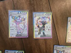 Pokemon TCG Umbreon EX 176 & Espeon EX 175 Black Star Promos Full Art NM Holo - Image 1