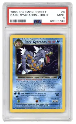 Pokemon TCG: Dark Gyarados HOLO TEAM ROCKET PSA 9 MINT - Image 1