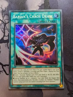 Barian's Chaos Draw - LED9-EN005 - Super Rare - 1st Edition - Yugioh TCG - Image 1