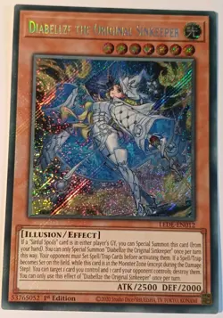 Diabellze the Original Sinkeeper - LEDE-EN012 Secret Rare 1st Edition Yugioh NM! - Image 1