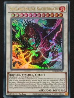 Schlangenauge Rachedrache ALIN-DE040 Ultra Rare DE NM YUGIOH - Image 1