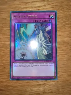 Yugioh Solemn Strike RA02-EN079 Ultra Rare English 1st Edition - Image 1