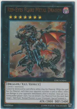 Red-Eyes Flare Metal Dragon LDK2-ENJ41 Ultra Rare Yugioh - Image 1