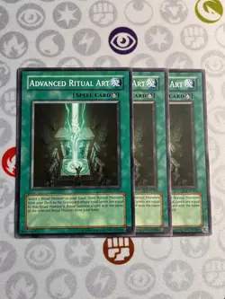 3x Advanced Ritual Art - STON-EN045 - Common - Unlimited (VLP) Yugioh Playset - Image 1