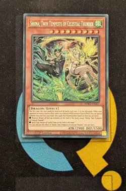BPRO-EN027 Shiina, Twin Tempests of Celestial Thunder Secret Rare 1st Ed YuGiOh - Image 1