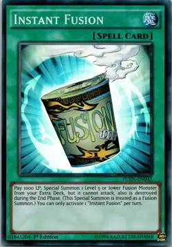 Yugioh Instant Fusion FUEN-EN042 1st Edition Super Rare NM - Image 1