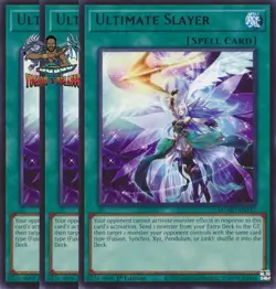 Yugioh! 3x Ultimate Slayer MZMU-EN117 Rare 1st Ed NM - Image 1
