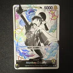 Monkey.D.Luffy ST29-001 Leader Foil Full Art Egghead One Piece CCG Card - Image 1