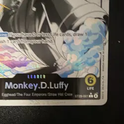 Monkey.D.Luffy ST29-001 Leader Foil Full Art Egghead One Piece CCG Card - Image 2