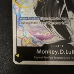 Monkey.D.Luffy ST29-001 Leader Foil Full Art Egghead One Piece CCG Card - Image 3